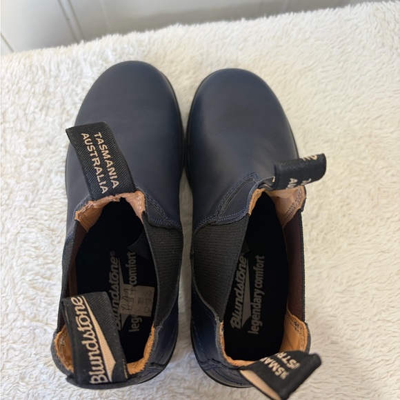 Blundstone Dark Blue Leather Chelsea Boots - Picture 6 of 8